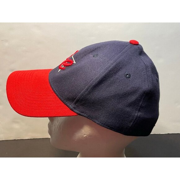 SE Shooting Star hat cap 6" fitted medium large Pro Flex Brewer blue red - Picture 2 of 8